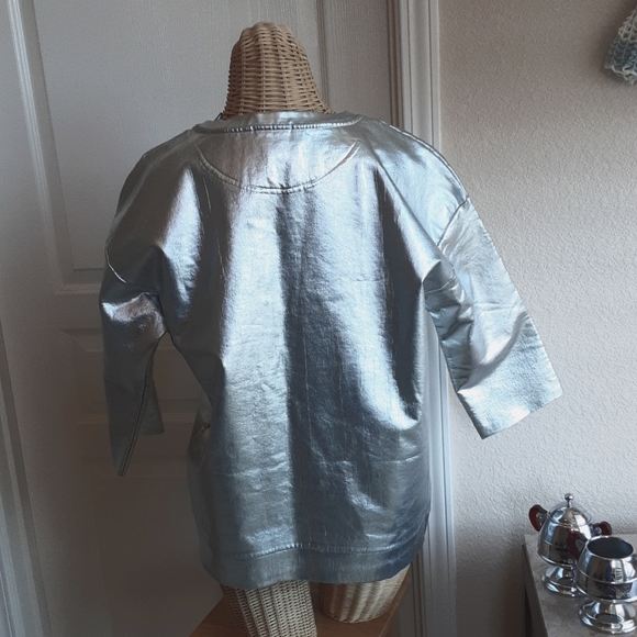 ๐๐๐ NWT Scotch & Soda Silver Sweatshirt Top - Picture 4 of 10